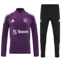 Манчестер Юнайтед тренировочный костюм фиолетовый 2025/26