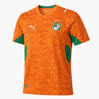 Сборная Кот-д’Ивуара футболка домашняя оранжевая с зелёными элементами ЧМ 2026 2025/26 Сборная Кот-д’Ивуара футболка домашняя оранжевая с зелёными элементами ЧМ 2026 2025/26