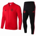 Спортивный костюм Манчестер Юнайтед красный с чёрным сезон 2019-2020