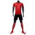 Мужская футбольная спортивная форма красного цвета