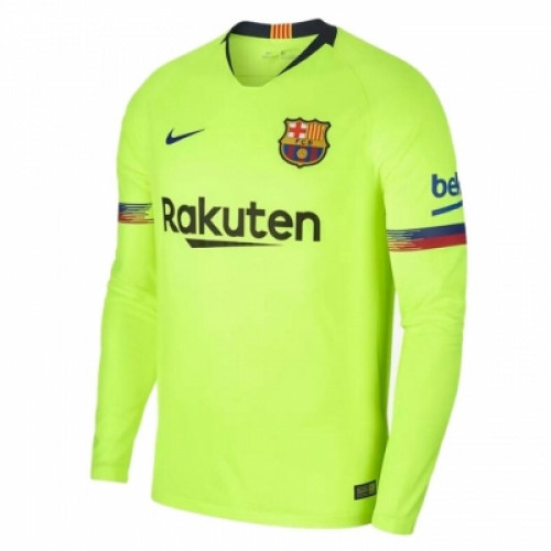 Барселона Гостевая футболка длинный рукав 2018-2019
