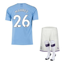 Манчестер Сити (Manchester City) форма домашняя 2019/20 (футболка+шорты+гетры) Махрез 26