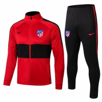 Атлетико Мадрид спортивный костюм красный с черной вставкой сезона 2019-2020