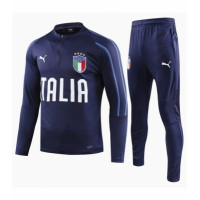 Спортивный костюм сборной Италии темно-синий сезон 2017-2018