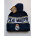 Реал Мадрид зимняя вязаная шапка с помпоном