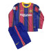 Барселона (Barcelona) Детская футбольная форма домашняя с длинным рукавом сезона 2020-2021