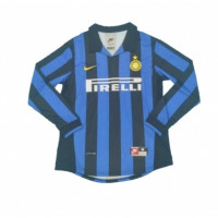 Ретро футболка Интер домашняя сезон 1998-1999 с длинным рукавом