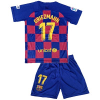 Барселона (Barcelona) Форма для футбола на ребенка домашняя 2019-2020 Гризманн 17