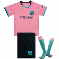 Барселона (Barcelona) детская резервная форма сезон 2020-2021 (футболка + шорты + гетры)