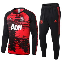 Тренировочный костюм Манчестер Юнайтед черно-красный 2020-2021