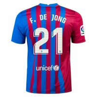 Барселона домашняя футболка 2021-2022 Де Йонг 21