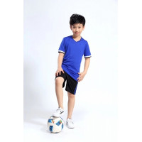 Детская сине-черная футбольная форма для тренировок