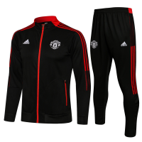 Манчестер Юнайтед детский спортивный костюм 2021-2022 черный
