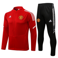 Манчестер Юнайтед спортивный костюм 2021-2022 красно-черный
