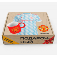 Набор болельщика Манчестер Юнайтед Подарочный (футболка+кружка+шарф+брелок)
