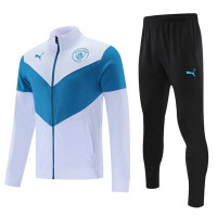 Манчестер Сити спортивный костюм 2021-2022 бело-голубой