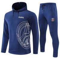 ПСЖ детский спортивный костюм 2022-2023 синий с худи