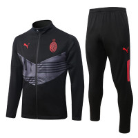 Милан спортивный костюм 2022-2023 черный с серым