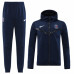 ПСЖ спортивный костюм с капюшоном 2022-2023 тёмно-синий