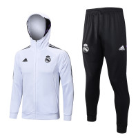 Реал Мадрид спортивный костюм с капюшоном белый 2022-2023