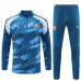 Манчестер Сити тренировочный костюм 2023-2024 бело-синий с узорами