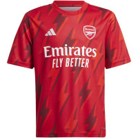 Арсенал тренировочная футболка 2023/24 красная с узорами
