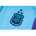 Сборная Аргентины спортивный костюм с толстовкой на короткой молнии 2023/24 голубой