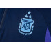 Сборная Аргентины спортивный костюм с толстовкой на короткой молнии 2023/24 тёмно-синий с фиолетовым и голубым